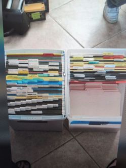 8.5 x 11 Hanging File Folder and Manila folders
