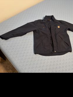 Carhartt Rain Jacket Coat Size Small S Navy Blue