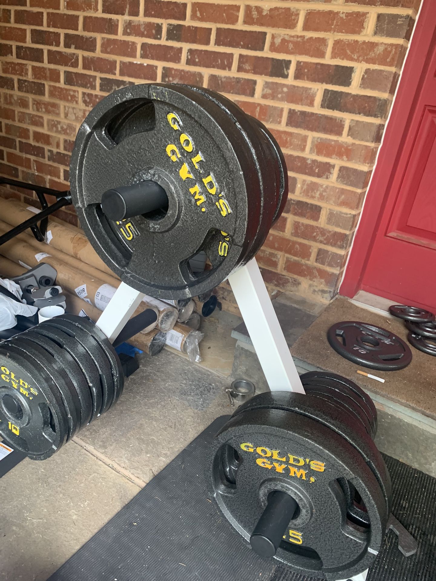 Like New 200 Lbs Olympic Weights Plates