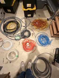 Large Lot of Electrical Wire and Cable
