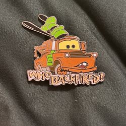 Who Backfired Tow Mater Cars Disney Pin