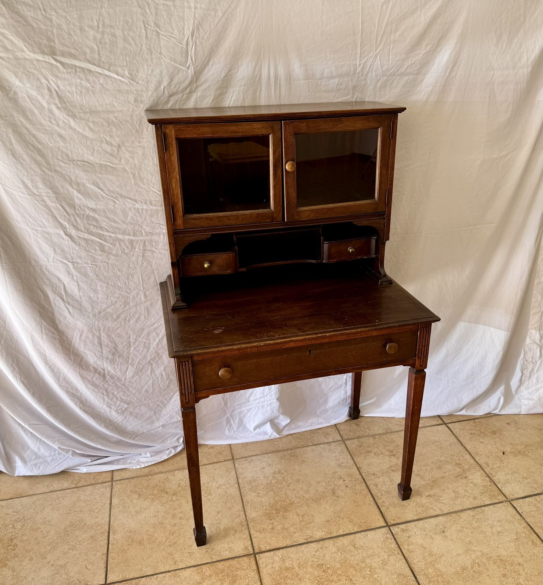 Antique Secretary Desk & Chair **PRICED TO SELL**