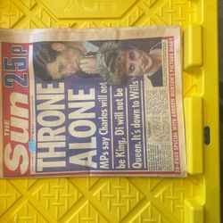 The sun newspaper December 10, 1992 Throne Alone 