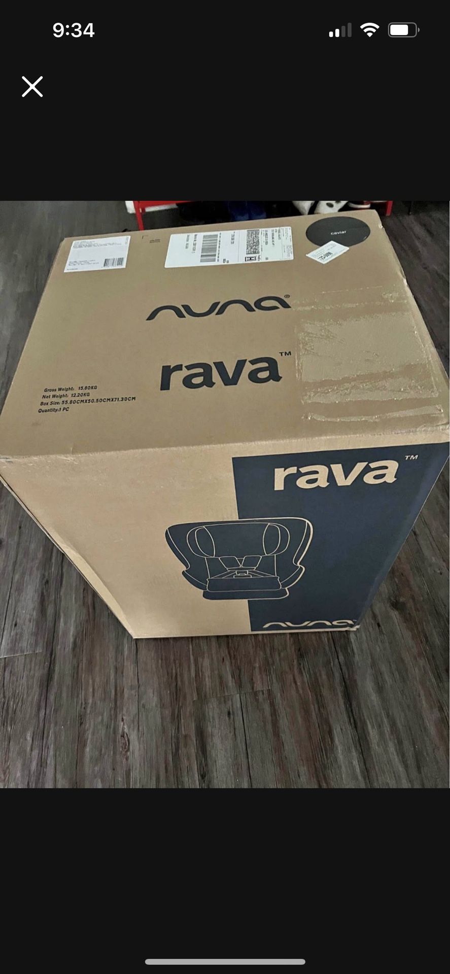 Nuna Rava Caviar Car Seat
