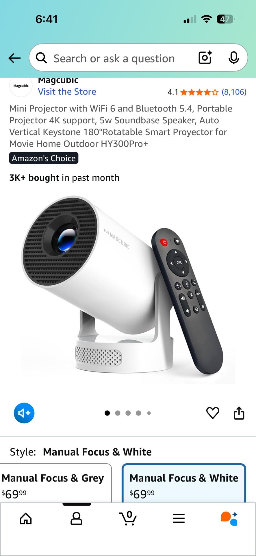 Mini Bluetooth Projector