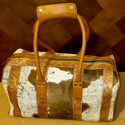 Cow Hide Leather Duffle bag