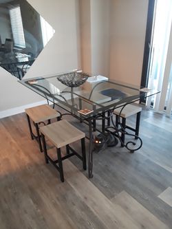 Only glass table