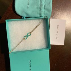 Tiffany Infinity Bracelet- Silver/Turquoise