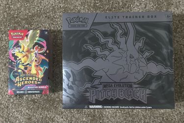 Pokémon TCG Sealed Bundle – Pitch Black ETB + Ascended Heroes Booster Bundle