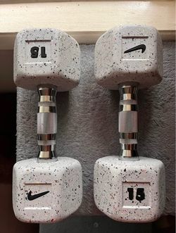Nike 15 lb dumbbells