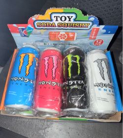 Monster Energy Squishy Toy Cans