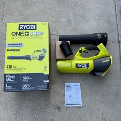 RYOBI ONE+ HP 18V Brushless Whisper Series 130 MPH 510 CFM Battery Leaf Blower (Tool Only)