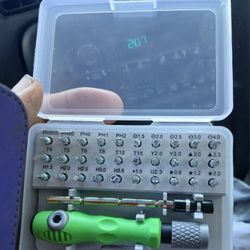 New In Case Miniature Bit Screwdriver Tool Set 8 Firm