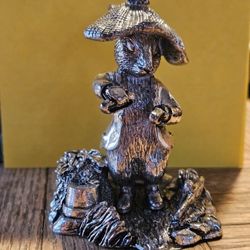 VINTAGE Peter Rabbit Benjamin Bunny Godinger silver -with Box