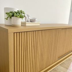 New Tv console cabinet Light Wood Storage 