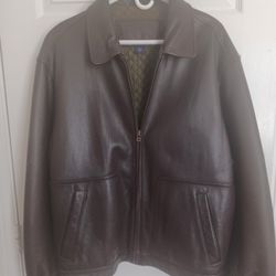 Genuine Leather Bomber Jacket