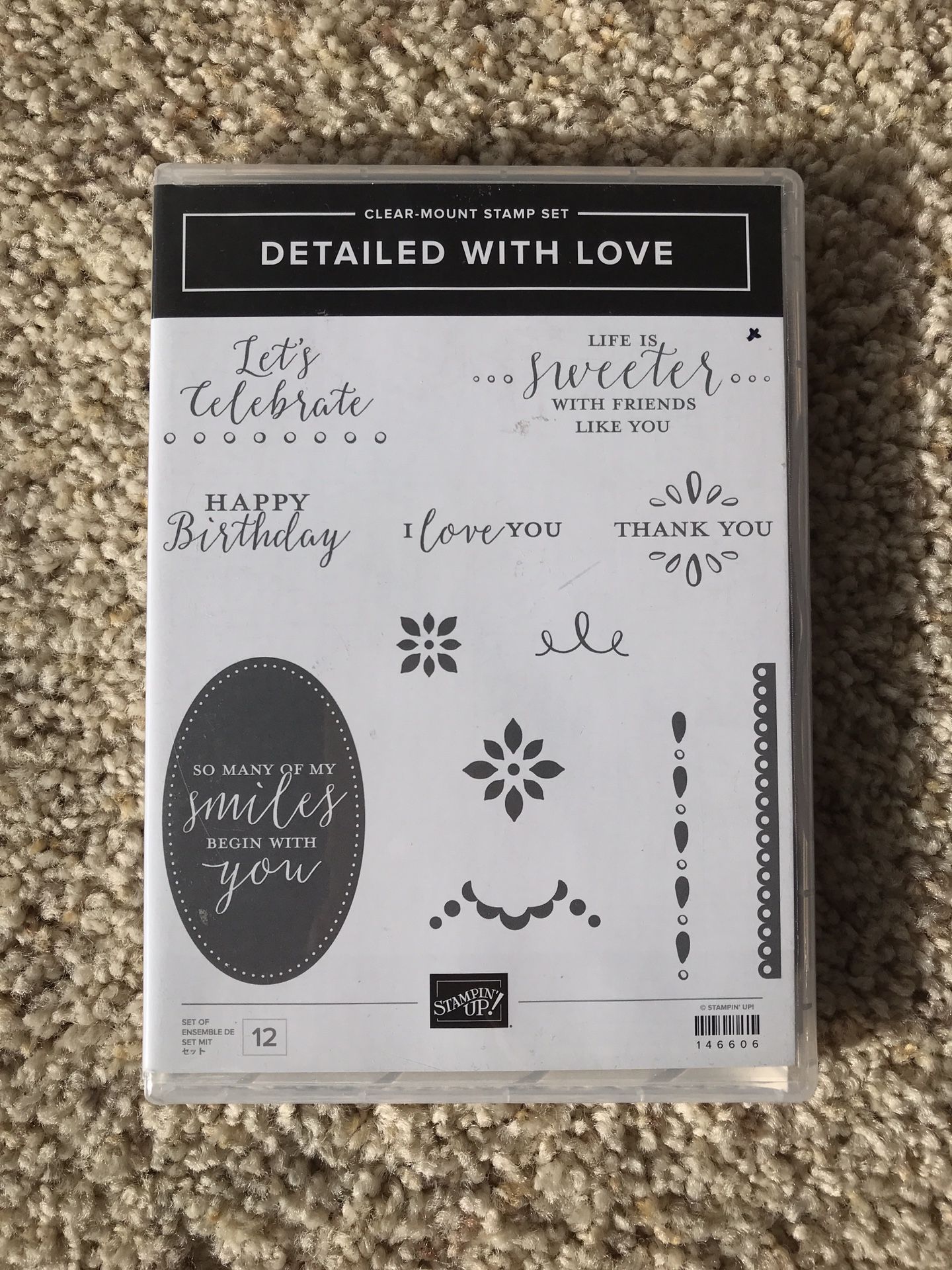 Stampin Up! Clear Mount stamp set