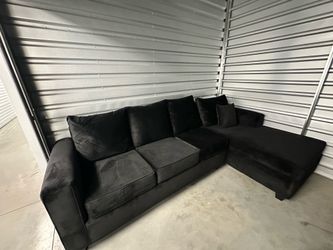 Black L Shaped Sectional Couch