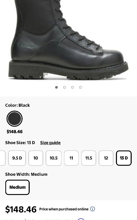 "BATES" Durashock Boots Size 11