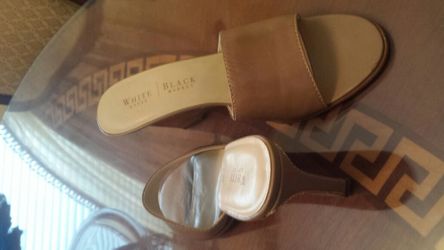 white house black market shoes beige size 8