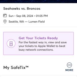 Seahawks  Tickets