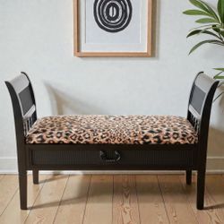 Leopard Print Bench