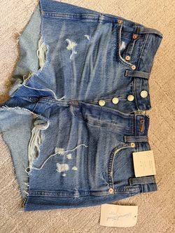 Denim shorts