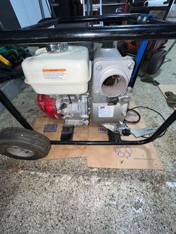 Trash  pump honda engine