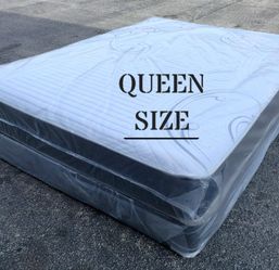 NEW QUEEN-SIZE MATTRESS & BOX SPRING - 2PC
