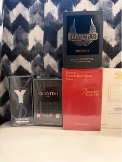 Ysl, baccarat, Valentino cologne