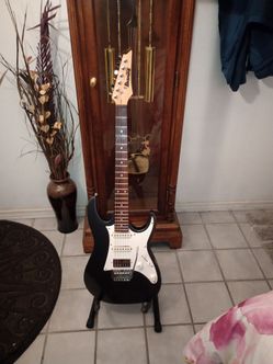 Ibanez Geo metallic grey with upgraded Fender pickups