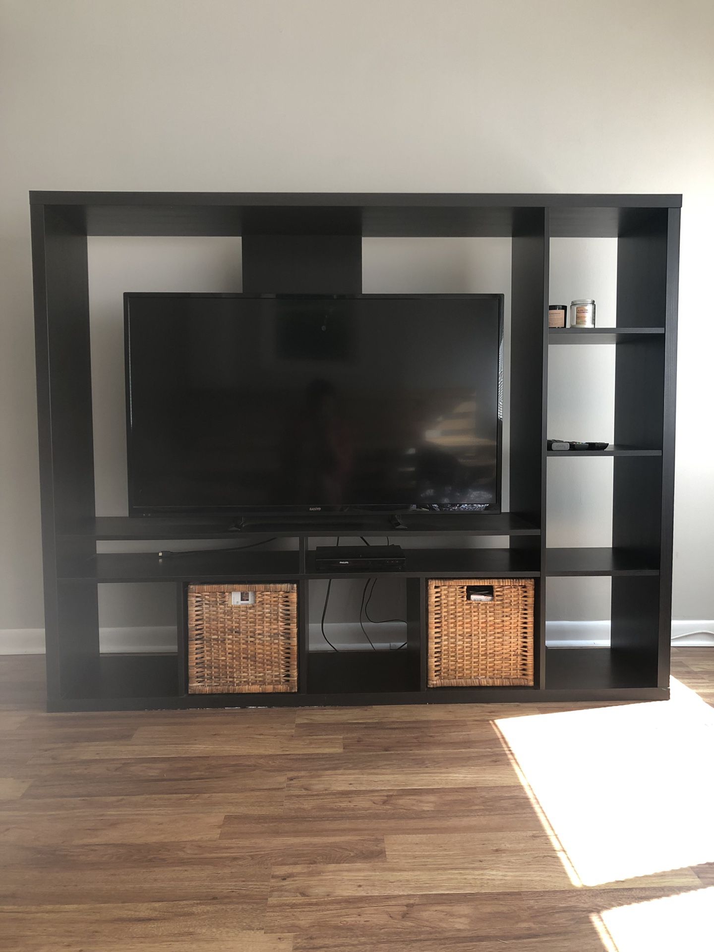 TV Storage Unit (Black-Brown) *AMAZING CONDITION