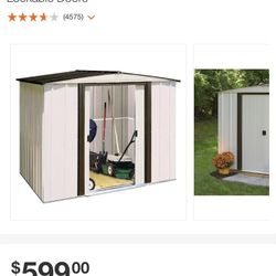 8 by 6 storage metal new in box (2 available) 