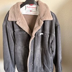 Large fur lined jacket