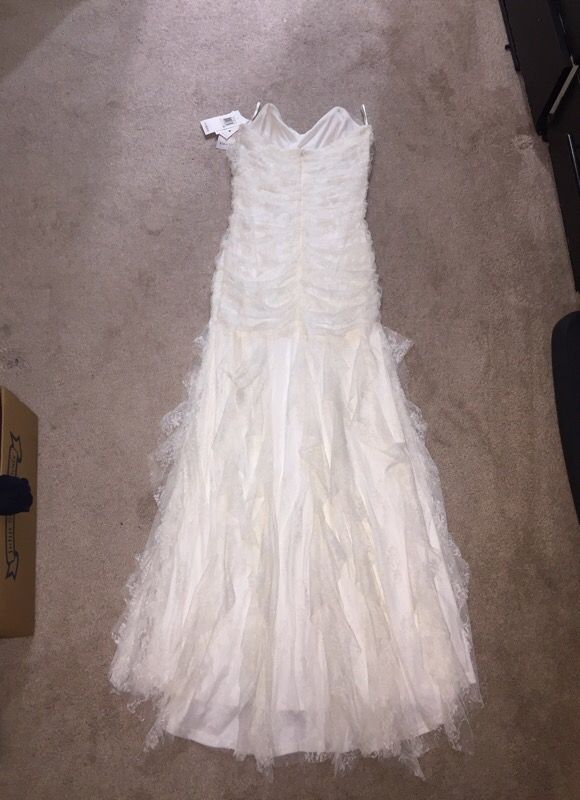 knee length dresses for ladies Little Flowers White Lace Dress main image 0