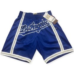 Mitchell & Ness Los Angeles Dodgers Blown Out Fashion Shorts 