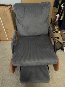 Nursery rocking chair dark grey