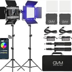 GVM RGB LED Lighting with APP Control, 800D Video Lighting Kit