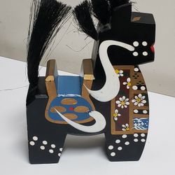 Japanese Traditional Wood Carved Horse