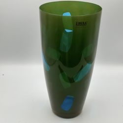 Vintage Czech Art Glass Vase by LIBERA