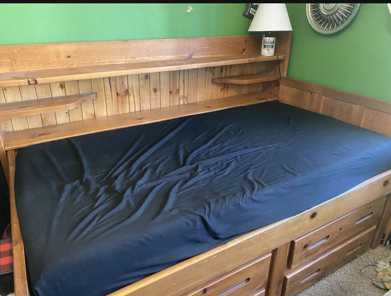 Twin Bed Frame Bookshelf And Storage