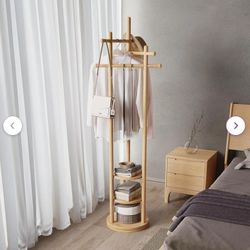 Brand New Hokku Designs Rotary Wooden Coat Rack - Unused, Discounted