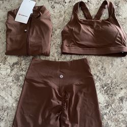 Brown Lululemon Sportswear Set 