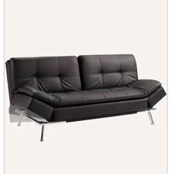 Sofa convertible Bed. Leather 