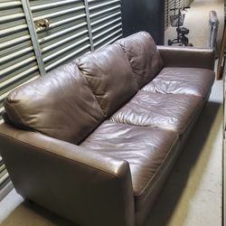 Natuzzi Editions Leather Sofa & Loveseat