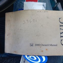 2000 Civic Owners Manual