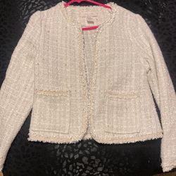 White Tweed Blazer