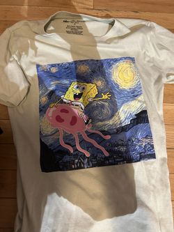 SpongeBob SquarePants Women's Graphic Tee with Short Sleeves, Size Small