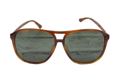 Gucci GG0016SA 004 Tortoiseshell Aviator Sunglasses (163880-3)