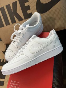 Women's Nike Court Vision Low Casual Shoes - Triple White - Size 6.5, 7, 7.5, 8, 8.5, 9, 11